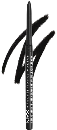 NYX Professional Makeup Retractable Eye Liner, Waterproof Mechanical eye pencil, Black - Walmart.com