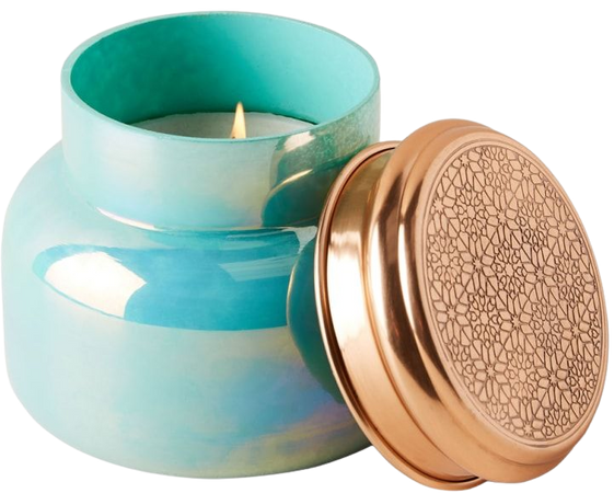 Anthropologie Turquoise Opal Jar Candle | Nordstrom