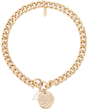 Ettika Pearl Pendant Necklace in Gold | REVOLVE