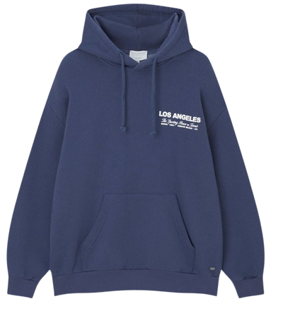 Blue Los Angeles hoodie - pull&bear