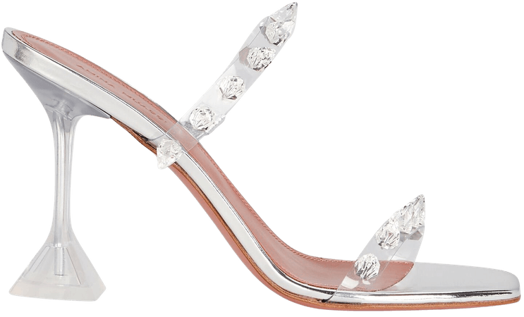 Amina Muaddi Julia PVC Spike Sandals | INTERMIX®