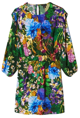 Hydreanga Printed Woven Midi Dress | Karen Millen