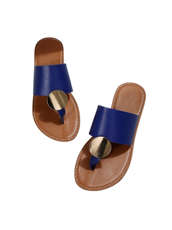 Blue Thong Sandals
