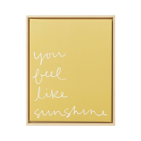 8" X 10" You Feel Like Sunshine Printed Canvas Yellow - Project 62™ : Target