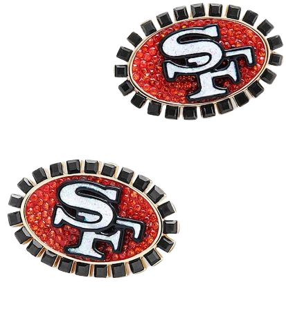 Women's BaubleBar San Francisco 49ers Statement Stud Earrings