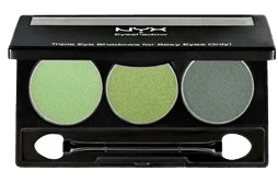 NYX Cosmetics Eyeshadow Trio Spring Leaf/Lime Green/Green Tea TS8 | Beautylish