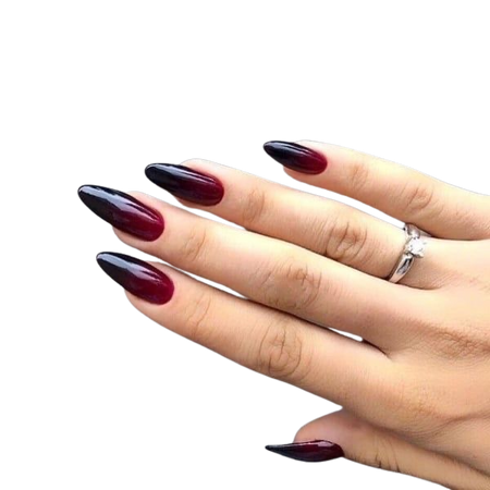 red black nail