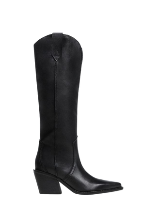 Cowboy leather boots - Women | Mango USA