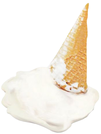 melted ice cream cone