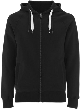Zip Up Hoodies for Men - Fleece Jacket - Mens Zipper Cotton Hooded Sweatshirt - Black - C312O1SGDCU