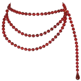 necklace png red choker