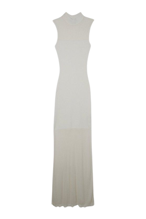 Viscose Sheer Knit Column Midaxi Dress | Karen Millen