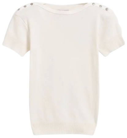 off white short sleeve Badiane t-shirt | agnès b.