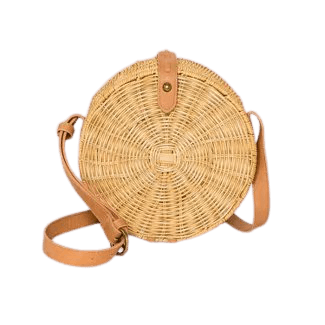 Straw Rattan Circle Crossbody Bag - Universal Thread™ Natural : Target