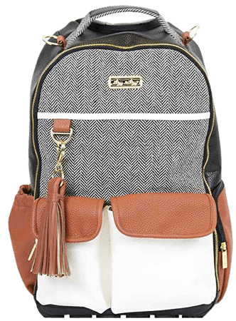 Amazon.com : Itzy Ritzy Boss Backpack Diaper Bag Backpack in Coffee and Cream : Baby