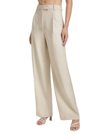High Waisted Relaxed Fit Wide Leg Trousers – COMMENSE