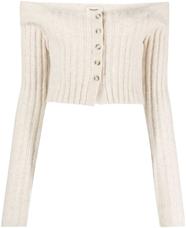 Nanushka ribbed-knit Cropped Cardigan - Farfetch