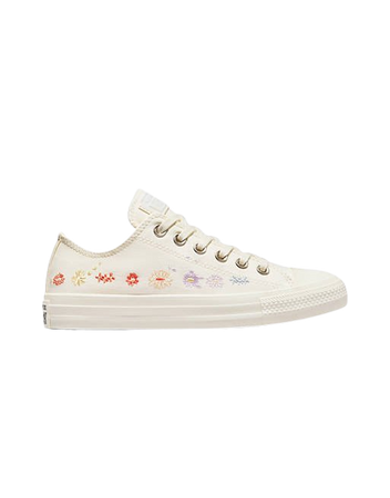 Converse Chuck Taylor Ox Things to Grow trainers with floral embroidery in white | ASOS