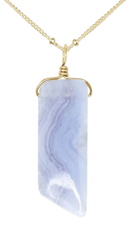 blue lace agate gold necklace - Google Shopping