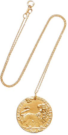 Gold Il Leone Medallion gold-plated necklace | Alighieri | NET-A-PORTER