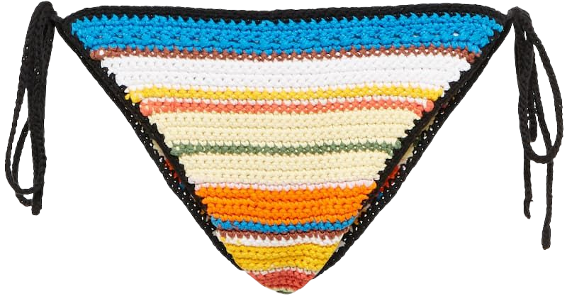 Ganni - Crochet bikini bottoms | Mytheresa