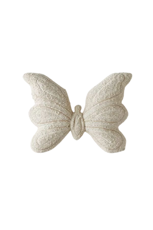 White Butterfly Pillow