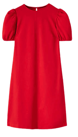 Seam Detail Ponte Shift Dress - Red | Boden US