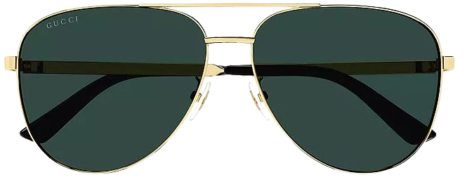Gucci 63mm Kering Vintage Web Pilot Sunglasses