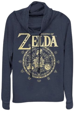 Women's Nintendo Zelda Circle Sweatshirt - Navy : Target