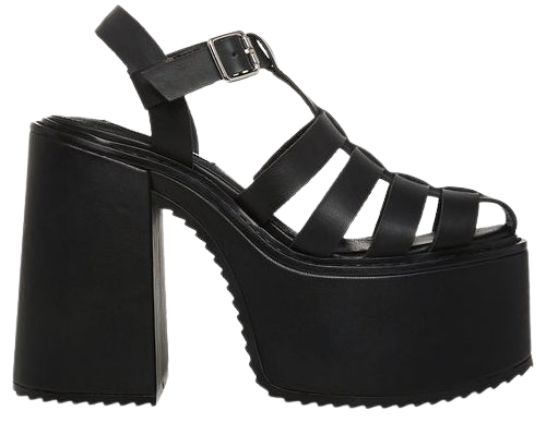 CHANT Black Strappy Platform Heel | Women's Heels – Steve Madden