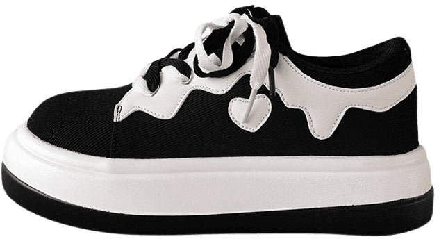 Emo Aesthetic Platform Sneakers 💔 BOOGZEL APPAREL – Boogzel Apparel