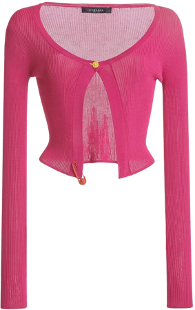 Pin-Detailed Cashmere Cardigan By Versace | Moda Operandi