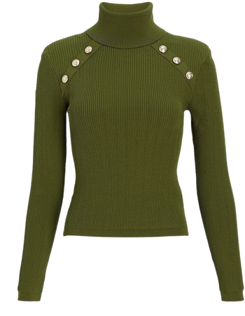 Novelty Button Turtleneck Sweater | Express
