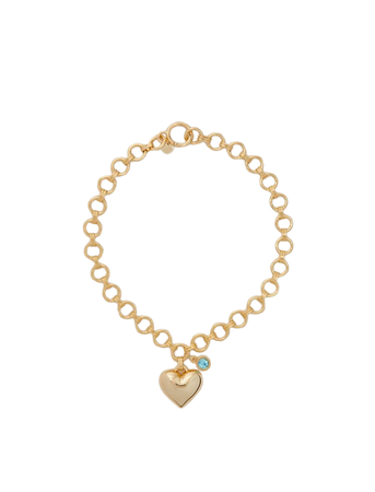 123NBIGHEART Gold heart necklace - Necklaces - Maje.com