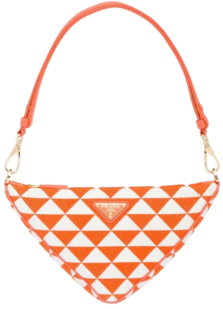 Prada triangle-logo Embroidered Mini Bag - Farfetch