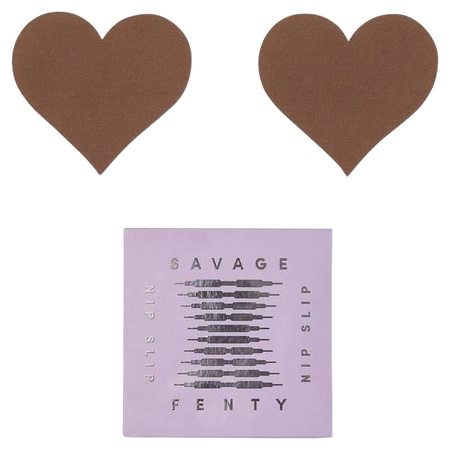 Savage x Fenty | Heart Sticker Pasties Sugar Brown Nude