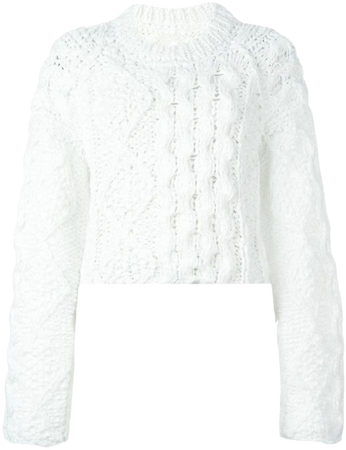 MAISON MARGIELA cable knit sweater
