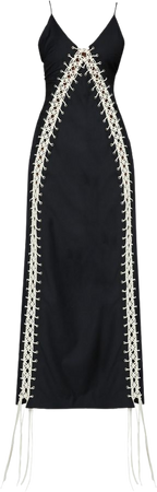 Macramé Cutout Wool Maxi Dress By Wynn Hamlyn | Moda Operandi