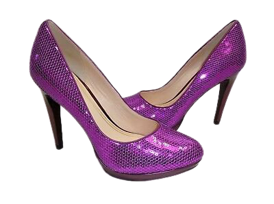 mardri gras purple glitter heels - Google Search
