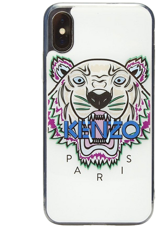 Kenzo iPhone X Tiger Case White | END.
