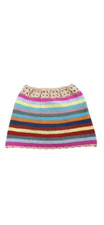 crochet mini skirt