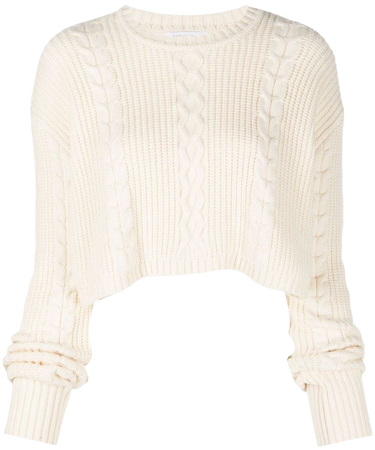 Patrizia Pepe multi-knit cropped jumper
