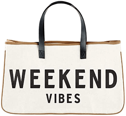 Amazon.com: Santa Barbara Designs Hold Everything Tote Bag, 20" x 11", Weekend Vibes: Home & Kitchen