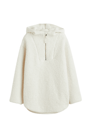 Oversized Fleece Hoodie - Cream - Ladies | H&M US