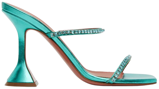 Blue Metallic Gilda Heels