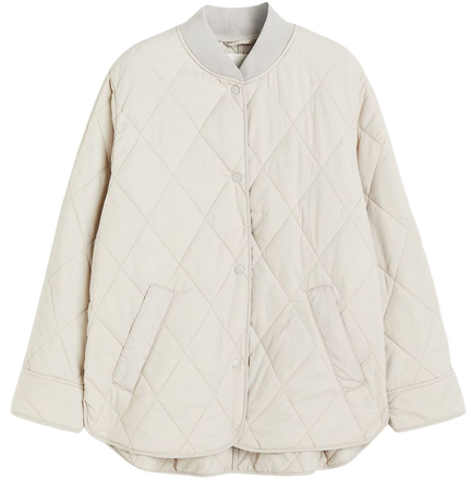 Quilted Jacket - Light taupe - Ladies | H&M CA