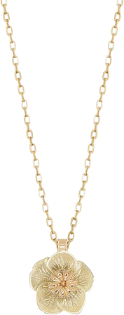 Flora Maxi 14k Yellow And Green Gold Necklace By Bernard James | Moda Operandi