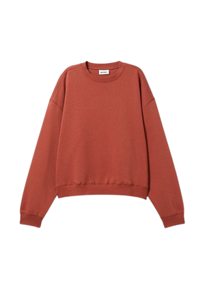 Essence Standard Sweatshirt - Maroon - Weekday WW