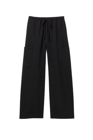 Adisa Suiting Cargo Trousers - Black - Weekday WW