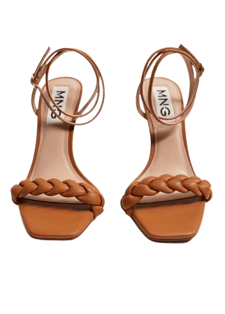 Braided heel design sandals - Women | Mango USA